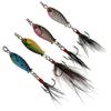 4Pcs Feather Bait Lures Durable with Hook Fishing Tackle Accessories 5.2g 2.5cm