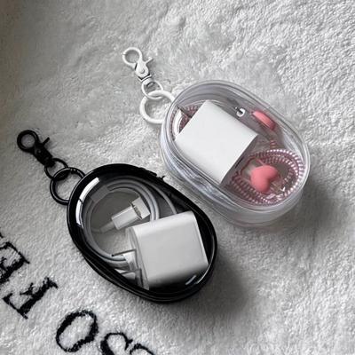 1 stuks Kleurrijk Verdikt Transparant PVC Mysterieuze Doos Sleutelhanger Sieraden Organizer Opbergruimte Schattige Poppen Tas Organisatie Stofdichte Hoes