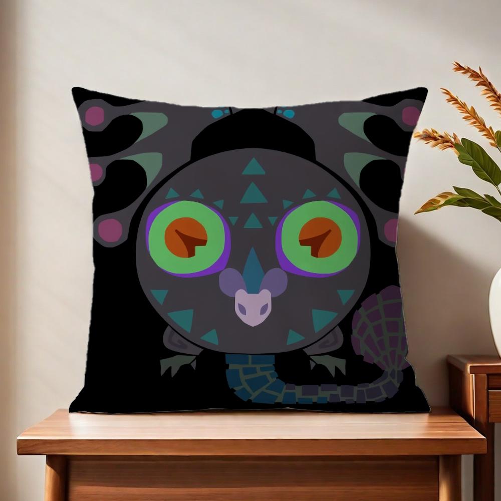 Game Mmonster Hunter Wilds cushion cover For Pillow Printing Sofa Decoration Home Car Room Coffee Shop Office Nordic Simplicity