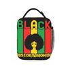 Black History Month Insulated Lunch Bags Thermal Bag Reusable,Meal Container Large Lunch Box Tote Bento Pouch School Travel