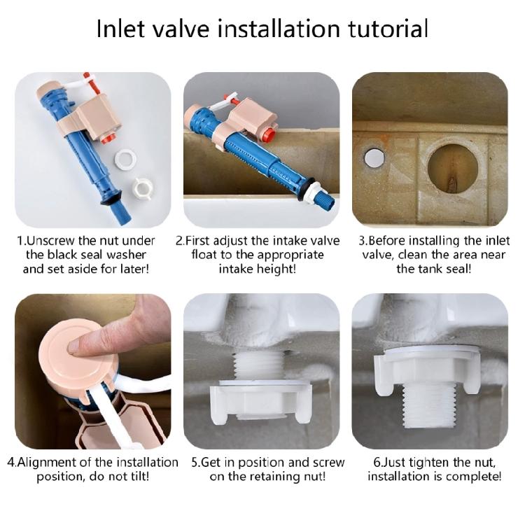 Double Push Button Toilet Drain Valves Replacement Toilet Cistern Inlet Valves Two Button Toilet Water Outlet Valves