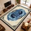 European Style Flower Carpet Luxury Living Room Decor Bedroom Customizable Floor Mat Antiskid Washable Study Lounge Rugs Bedroom