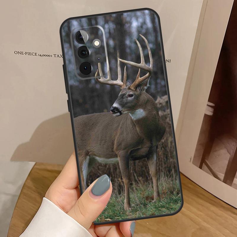 Animal Deer Case For Samsung Galaxy A33 A53 A13 A54 A34 A14 A56 A36 A16 A06 A12 A32 A52 A35 A17 A15 A55