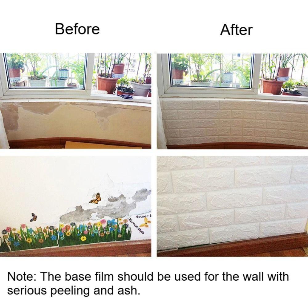 DIY 3D Imitation Brick Wall Stickers Peel and Stick Background Wallpaper  Wallboard Renovation