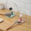 1 pezzo Spatola/Porta cucchiaio Pieghevole in Plastica, Porta Coperchio Pentola, Scaffale Porta Stoviglie, Organizer da Cucina, Accessori da Cucina, Utensili da Cucina