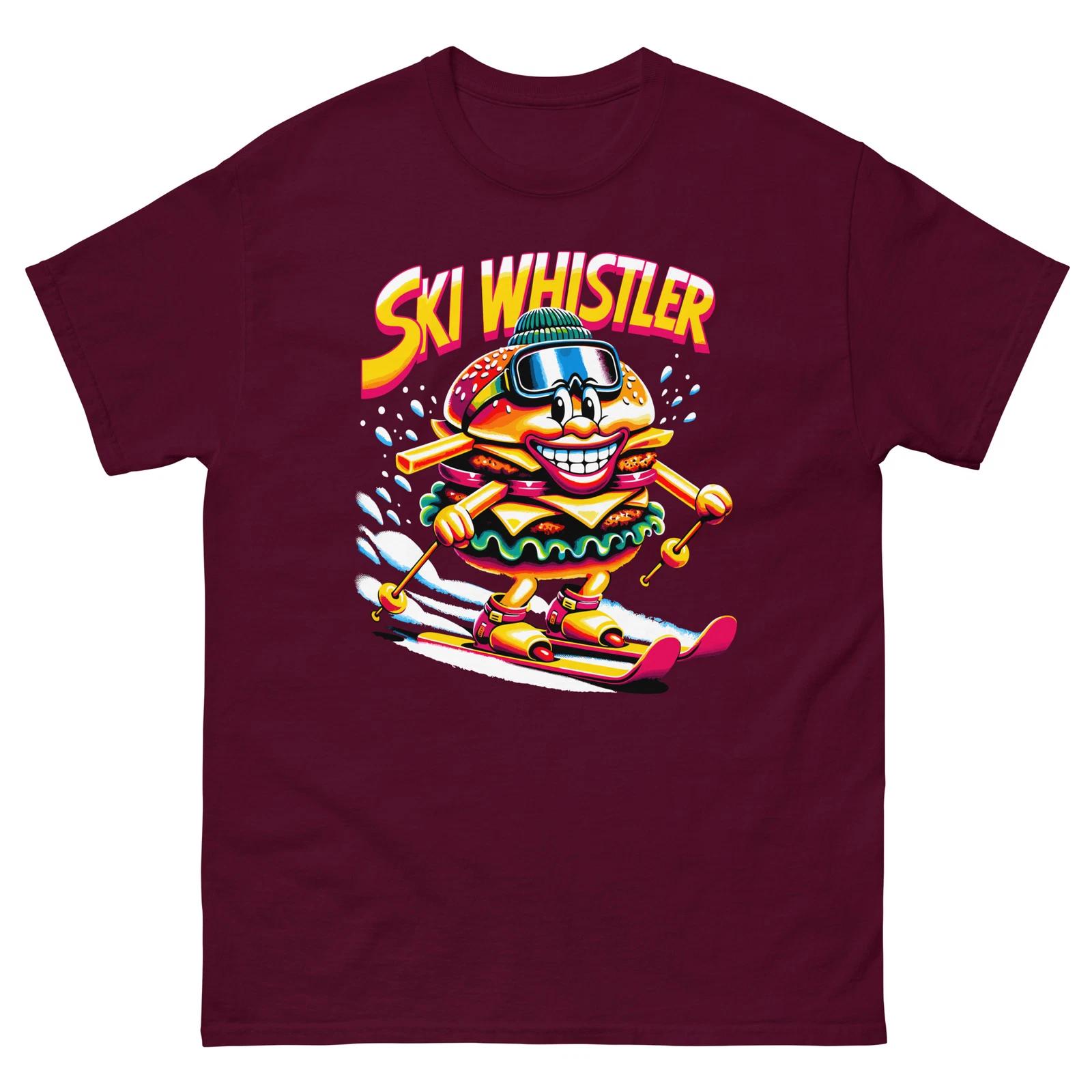 Ski Whistler Hamburger Guy T-shirt 2XL