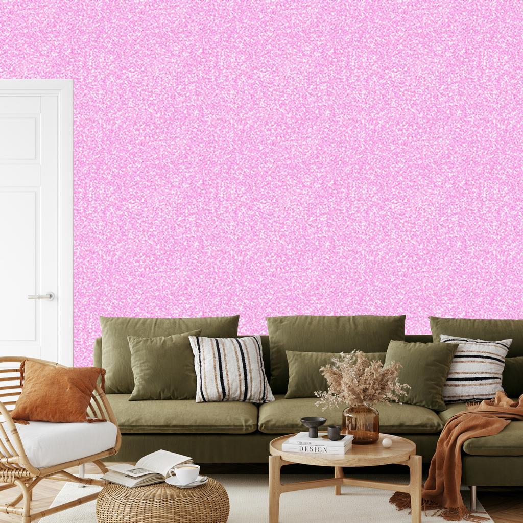 Lavender and powder pink glitter wallpaper for living room and bedroom 50x1000