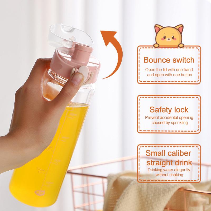 780 ml Aktive Wasserflasche für Kinder Leichte Wasserflasche Trinkgeschirr Outdoor-Aktivität Fahrradflasche Kinder Schüler Schulsachen