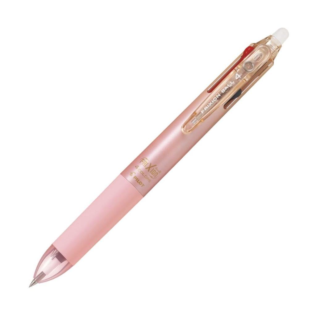 Pilot FriXion Ball 4 Slim Ballpoint Gradient 4-Color Pen, 0.38mm, Pink, LKFB-80UF