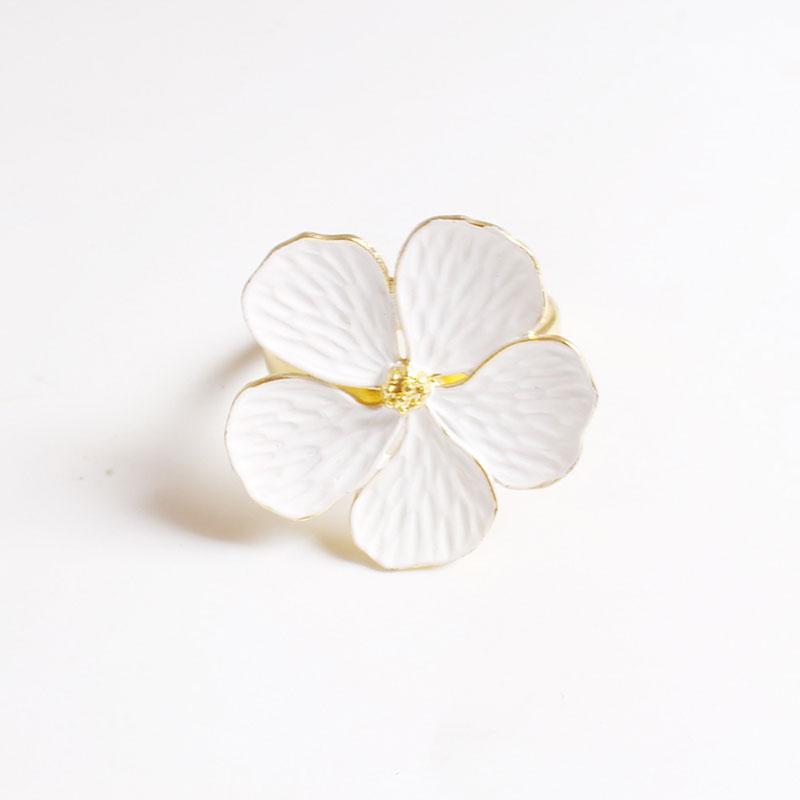Wedding Simple Plum Napkin Napkin 5 Petals Lucky Flower Napkin Ring Napkin Rings