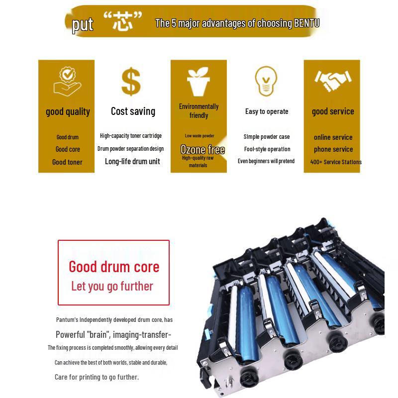 Pantum Toner Cartridges and Imaging Units for Laser Printers CN plug (adapter included)