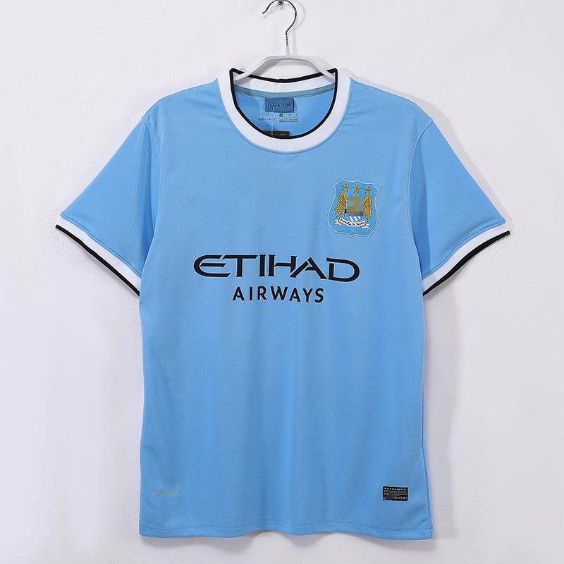 Retro fotbalový dres Manchester City Sezóna 97-08 Sun Jihai Aguero Haaland Fotbalový dres