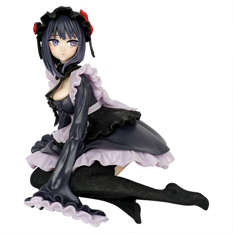 הדמות שלי מהאנימה My Dress-Up Darling, דמות אקשן של קיטאגאווה מרין בתלבושת משרת שחורה, דמות שולחנית, דגם לאיסוף, צעצוע, מתנה