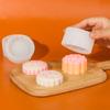 Round Silicone Mooncake Mold Mung Bean Cake Baking Tool Candle Making Kit
