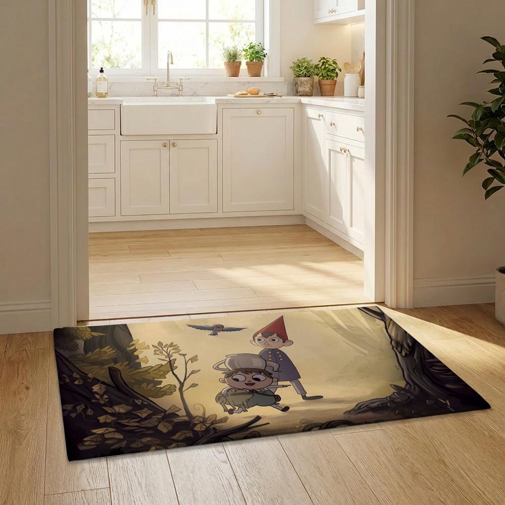 Anime O-over the garden W-wall Floor Mat Flannel Door Mat Non-Slip Bedroom Living Room Home Decor 40x60cm