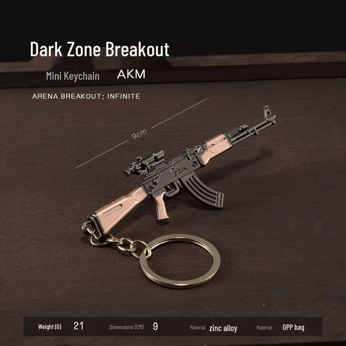 

Dark Zone Mini Gun Keychain: AEK, AKM, AKS74U, RPK16, T88 Sniper, VSS Models