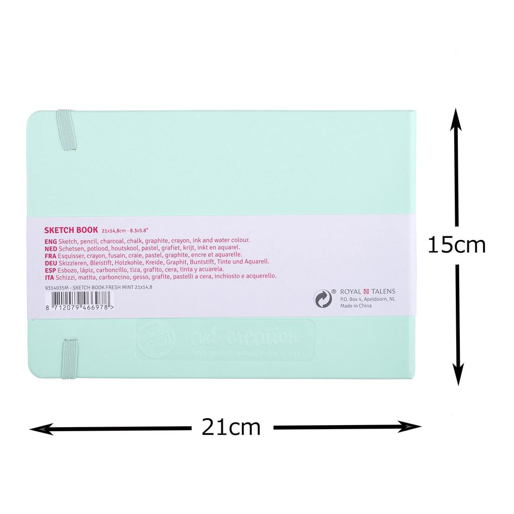 Talens Art Creation Talens Art Creation vázlatfüzet rajzfüzet 21 x 15 cm friss menta T9314-035M 452370