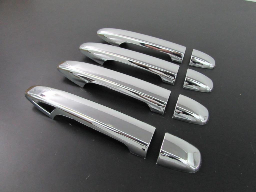 BRIGHTZ Prius PHV 35 Series Chrome Door Handle Covers, Full Cover Type, 8 Pieces [PRIUS30-NOBU-FS-A3B1C0D4] 11254