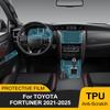 Vorgeschnittene TPU-Innenfolie für Toyota Fortuner 2026-2026 Auto-Schaltkulissen-Panel Armaturenbrett Kratzfest Transparent PPF Folienabdeckung