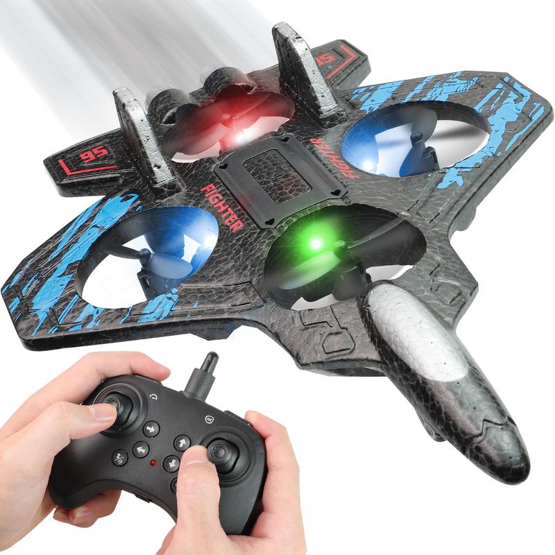 

RC Airplanes Aircraft Jet with Light – 360° Air Roll Remote Control Airplane Toy for Kids, Flying Toys Default