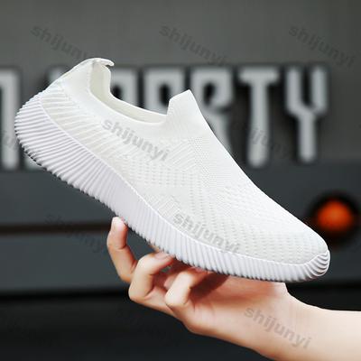 Large Size Women's Shoes 2025 Summer Mesh Breathable Non Slip Sports Casual Shoes Comfortable Lightweight Slip On Flats