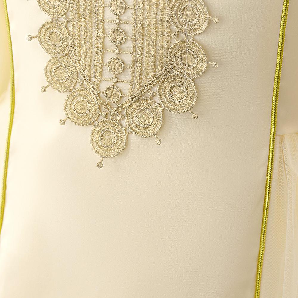 2024 Elegant Embroidered Evening Gown for Girls - European, American, and Middle Eastern Style