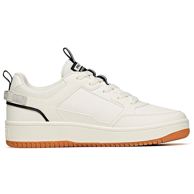 Anta Antiskid Shock Absorbing Wear Resistant Lightweight Low Top Skate Shoes Men Sneakers White Black 912228066-20