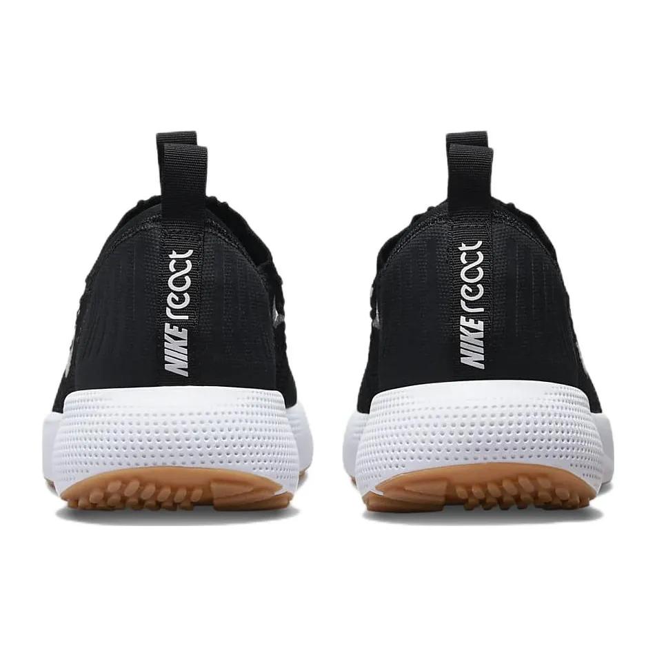 Nike Womens React Escape Run Flyknit 'Black White' (women's sizes) Black / White / Iron Grey Casual Shoes DC4269 001