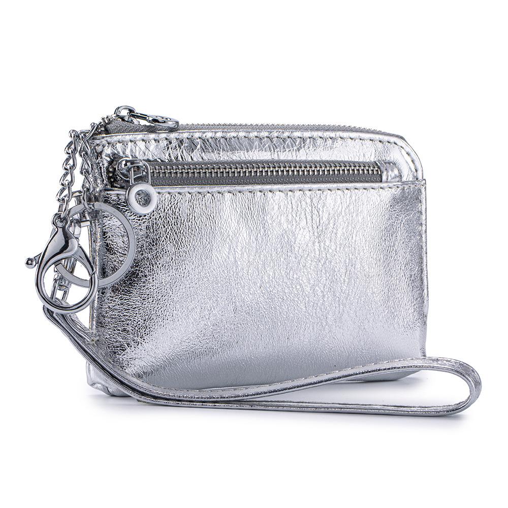 New burst pattern multi-functional change bag women's simple clutch bag mini wrist small bag textured storage bag