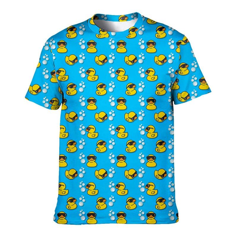 80s 90s 3D Print T-Shirts Men Hip Hop Short Sleeve T Shirt Neon Disco Party Costume Oversized Tees Harajuku Y2k Top Kid Clothing