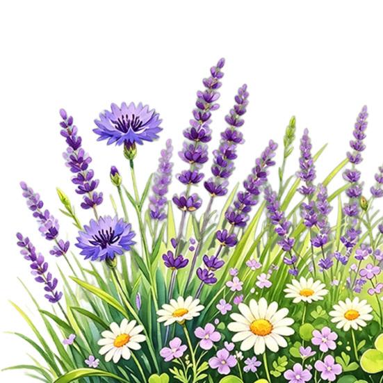 Wildflower Window Clings Spring Summer Floral Grass Window Stickers Double-Sided Anti-Collision Glass Door Mirror Decals for Home Bathroom