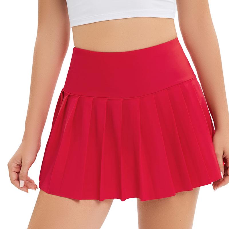 Quick-Drying Pleated Sports Skirt for Outdoor Activities: Sunscreen Protection for Badminton, Tennis, Golf, Running, and Yoga.
