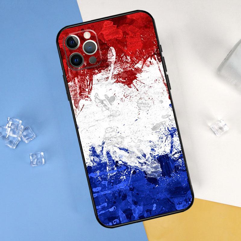 France National Flag Phone Case For iPhone 16 Pro Max 13 12 Mini 11 14 15 Pro Max XR 16 15 Plus 16e Cover Shell