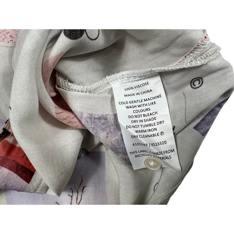 European and American Single Men Summer Rayon Shirt American Casual Loose Thin Cuban Collar Vintage Print Short Sleeves Shirt