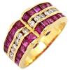 NON BRAND - Ruby DiamondRing Ring 18K Yellow Gold/Ruby #12.5(JP Size) Array