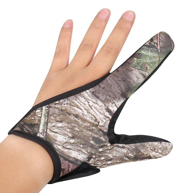 Suministros de Pesca Guantes de Pesca de Dos Dedos Guantes para Señuelos Guantes para Control de Caña de Lanzar Guantes de Pesca Guantes de Protección para los Dedos Hombres