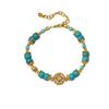 Retro turquoise ins temperament light luxury versatile bracelet women's high sense niche exquisite stacking bracelet jewelry