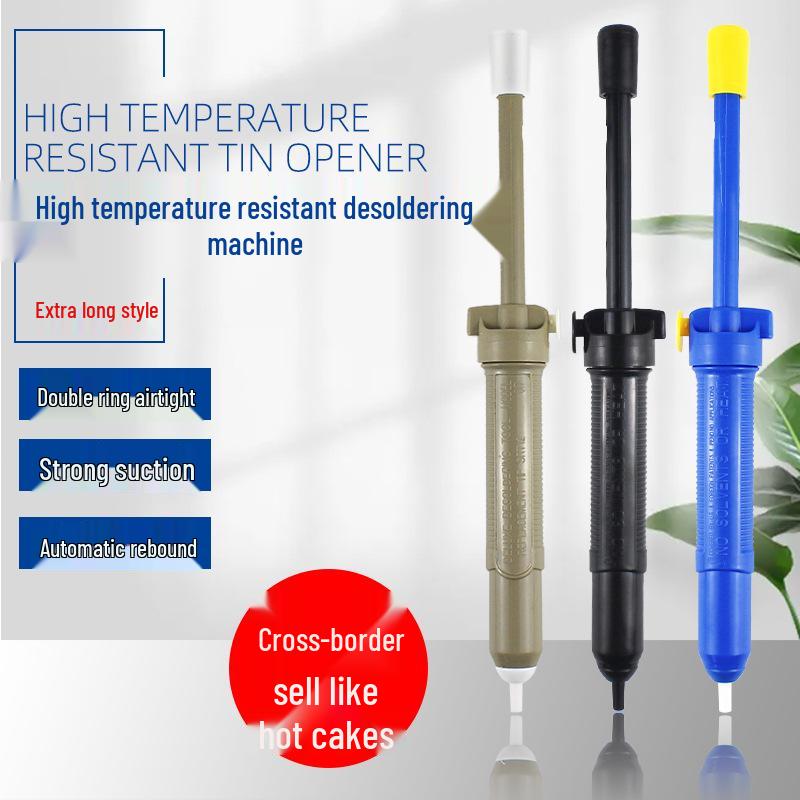 Solder Sucker Iron: Automatic Rebound Vacuum Desoldering Pump with Strong Suction Nozzle