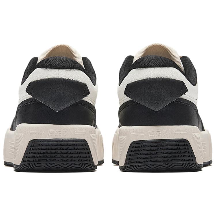 Anta C37 Series Comfortable Versatile Casual Classic Non-Slip Durable Balance Low-Top Skate Shoes Women sneaker Black White 122528027-3