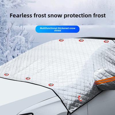 Car Snow Shield Front Windshield Frost Shield Snow and Frost Protection for Winter with Thick Windows Winter Car Cover