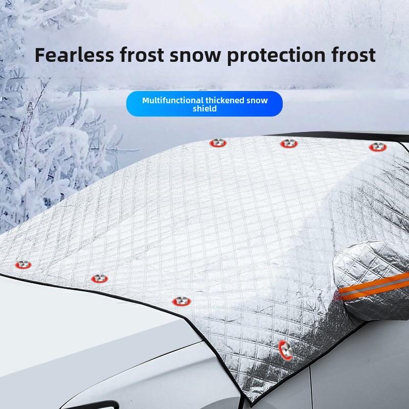 Car Snow Shield Front Windshield Frost Shield Snow and Frost Protection for Winter with Thick Windows Winter Car Cover