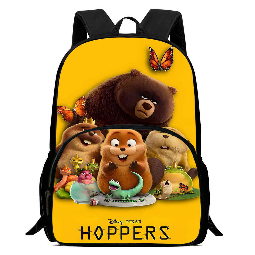 Cartoon Hoppers Beaver Backpack For Kids With Oxford Cloth Durable Material For School Travel