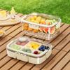 Outdoor Picnic Compartmentalised Food Grade Fruit Container Portable Convenient Crisper Kitchen Fridge Organiser