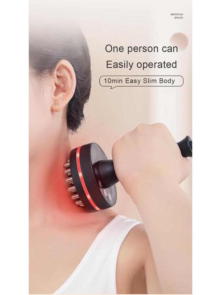 Customized Electric Meridian Brush Massager for TCM Physiotherapy and Health Preservation.