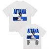 Aitana Quarto Azul World Tour 2026 Stampa Poster T-shirt Uomo Donna Streetwear Hip Hop Moda Y2K Cotone Estate Maglietta Top Oversize