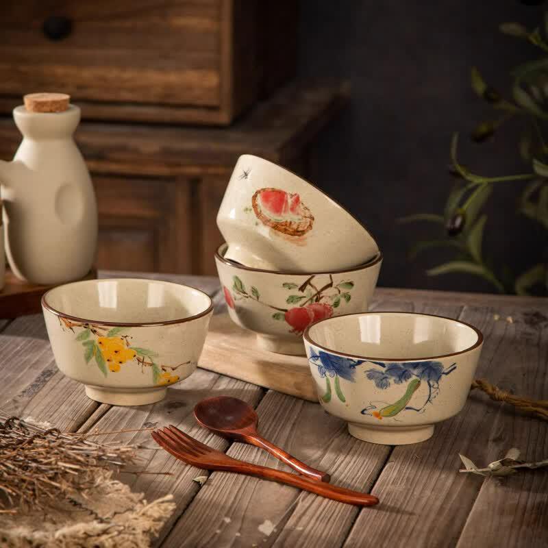 Deou Starlight Chinese Retro Ceramic Bowls