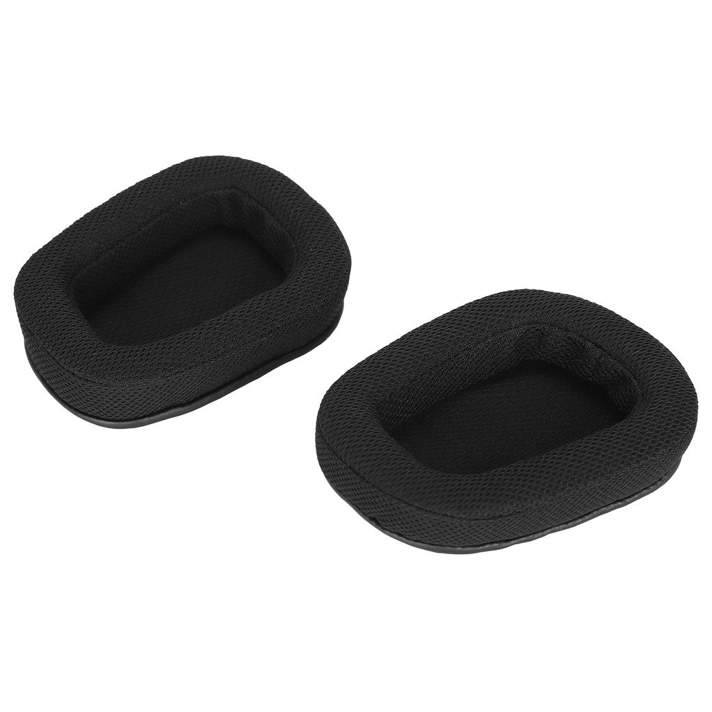 Ear Cushion Pads Sponge Breathable Mesh Replacement Earpads Cover Compatible for Logitech G633 G933