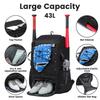 Baseball Equipment Bag Baseball Backpack with Shoe Compartment Softball Bat Bag for Youth Lightweight Softball Bat Backpack