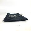 PRADA 2M1214 Makeup pouch Cosmetics Pouch Skull Clutch bag Pouch Nylon Black