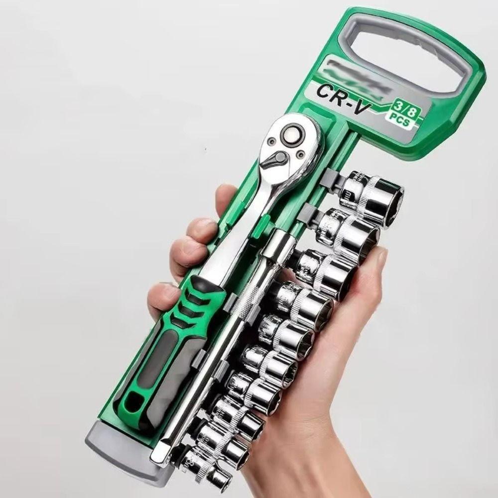 72 Tooth Ratchet Wrench Set 1/4" 3/8" 1/2" Auto Repair Spanner Tool  Auto Repair